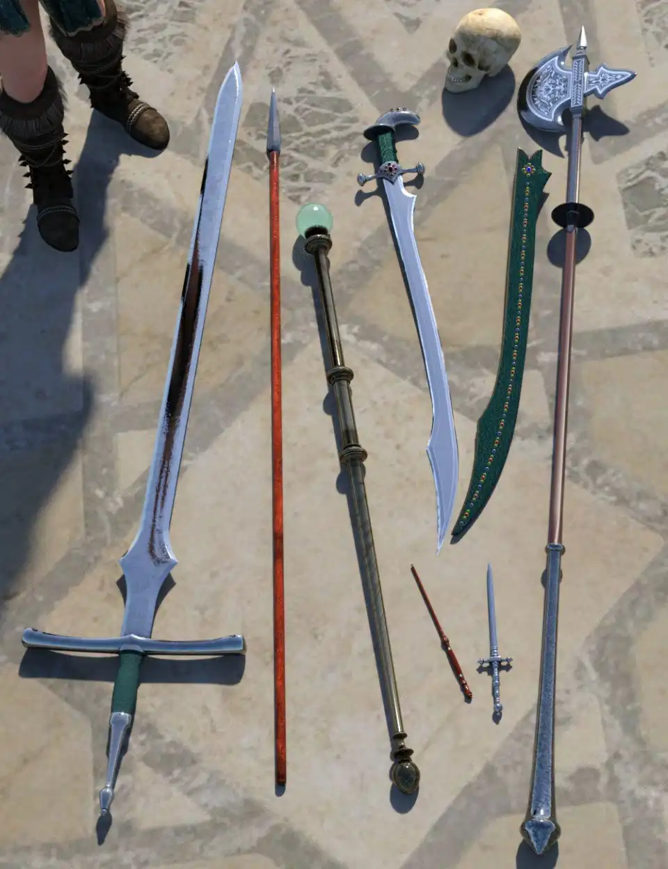 Mage Weapons_DAZ3DDL