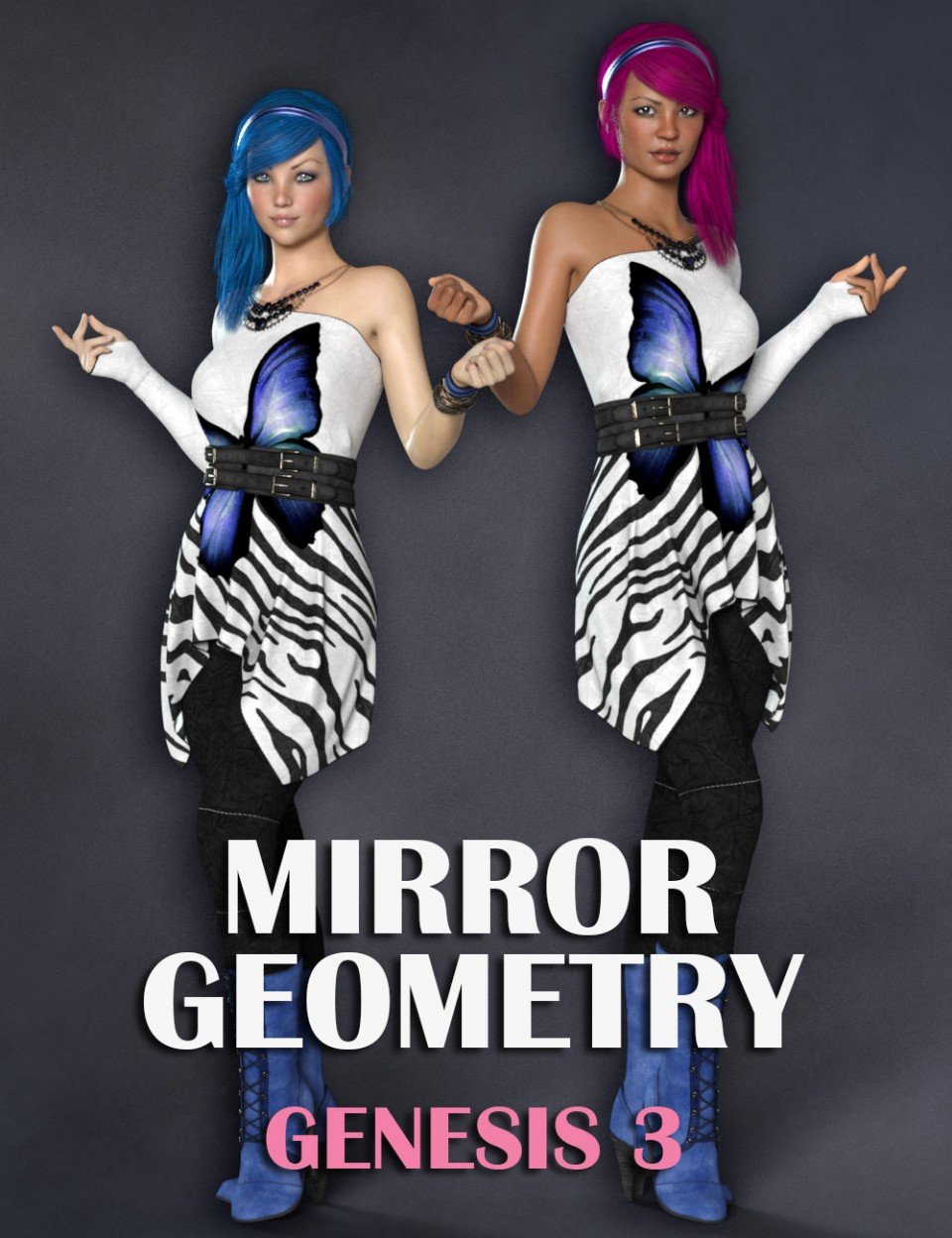 Mirror Geometry for Genesis 3_DAZ3D下载站