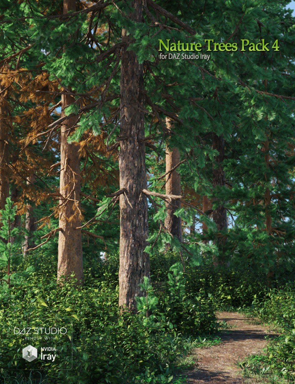 Nature Trees Pack 4_DAZ3D下载站