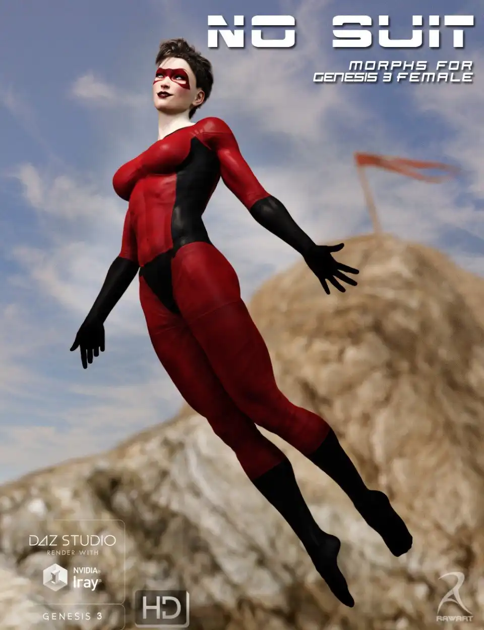 No Suit Morphs for Genesis 3 Female(s)_DAZ3D下载站