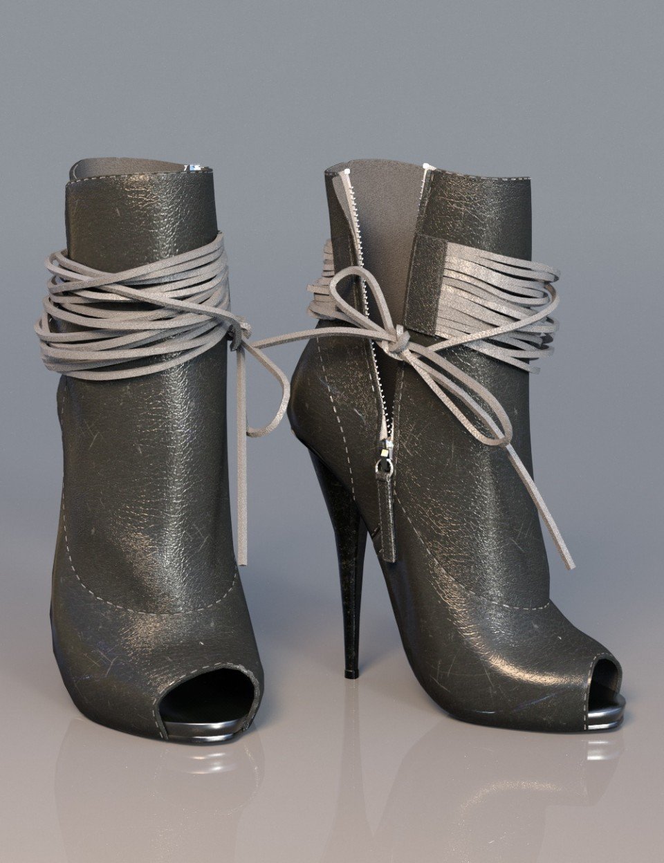 Open Toe High Heel Boots for Genesis 3 Female(s)_DAZ3DDL
