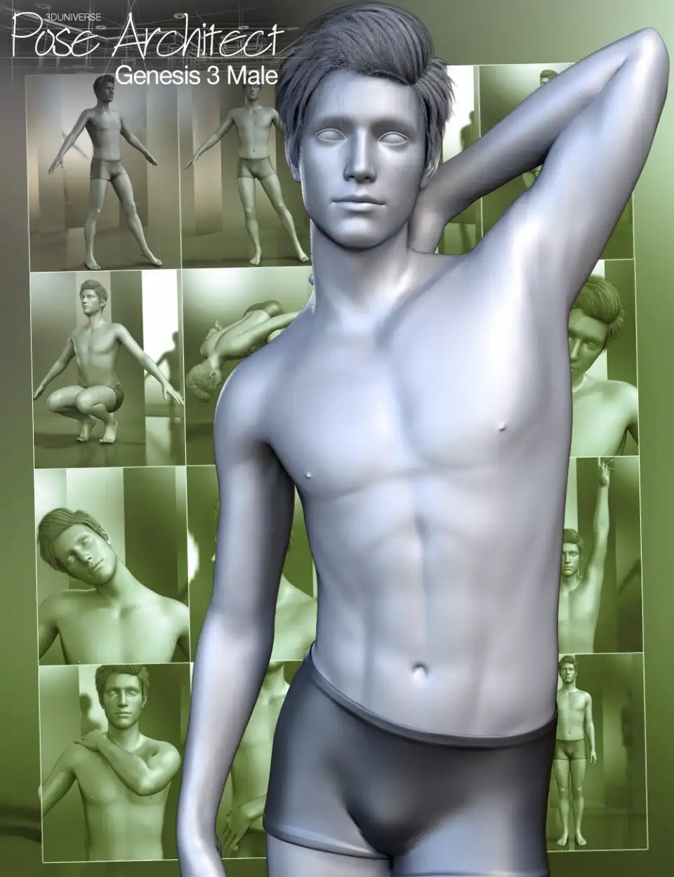 Pose Architect for Genesis 3 Male(s)_DAZ3D下载站