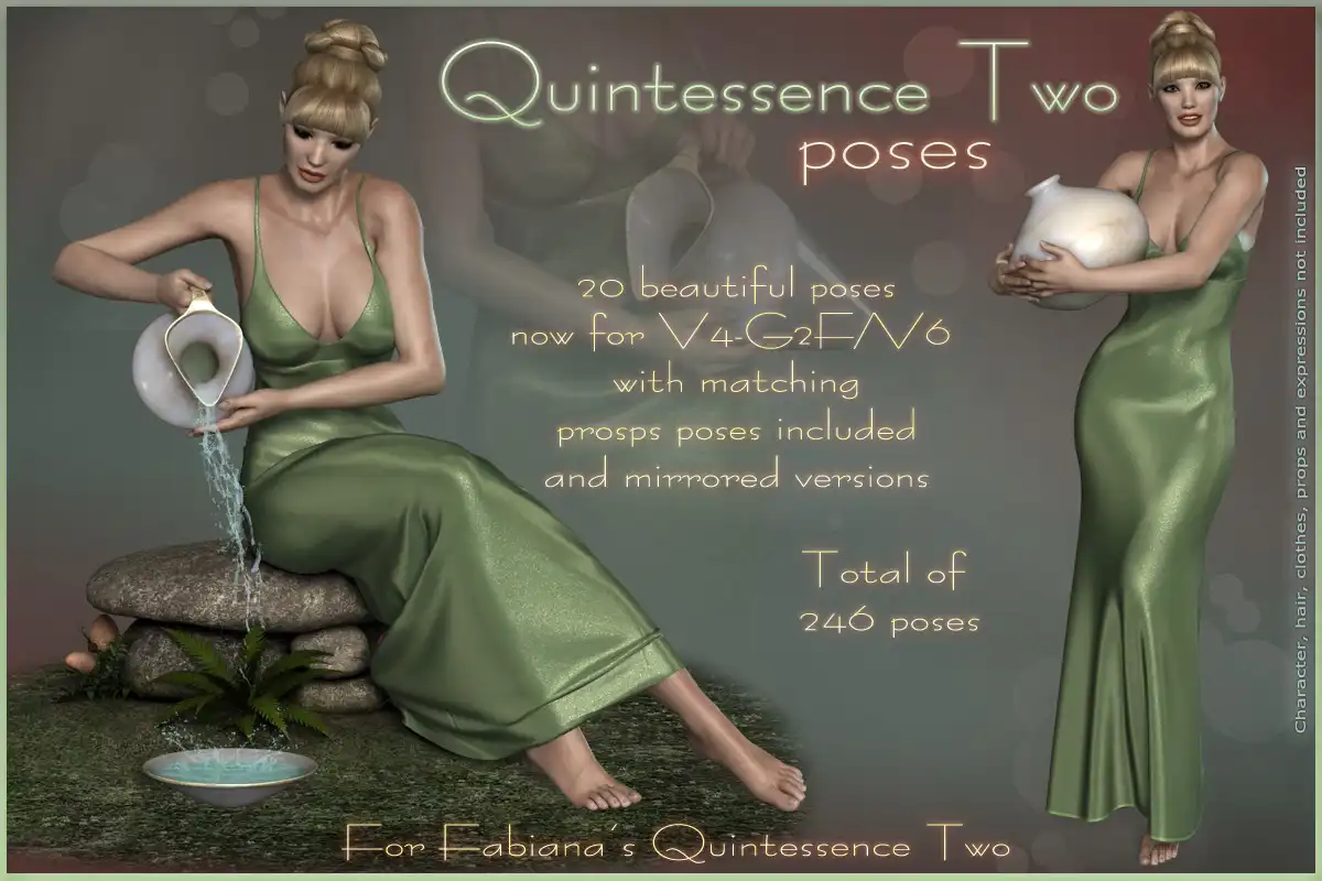 Quintessence 2 Poses – V4 / G2F-V6_DAZ3DDL