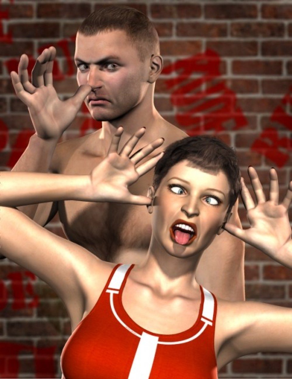RUDE Gestures, Poses, and Expressions M4/V4_DAZ3DDL