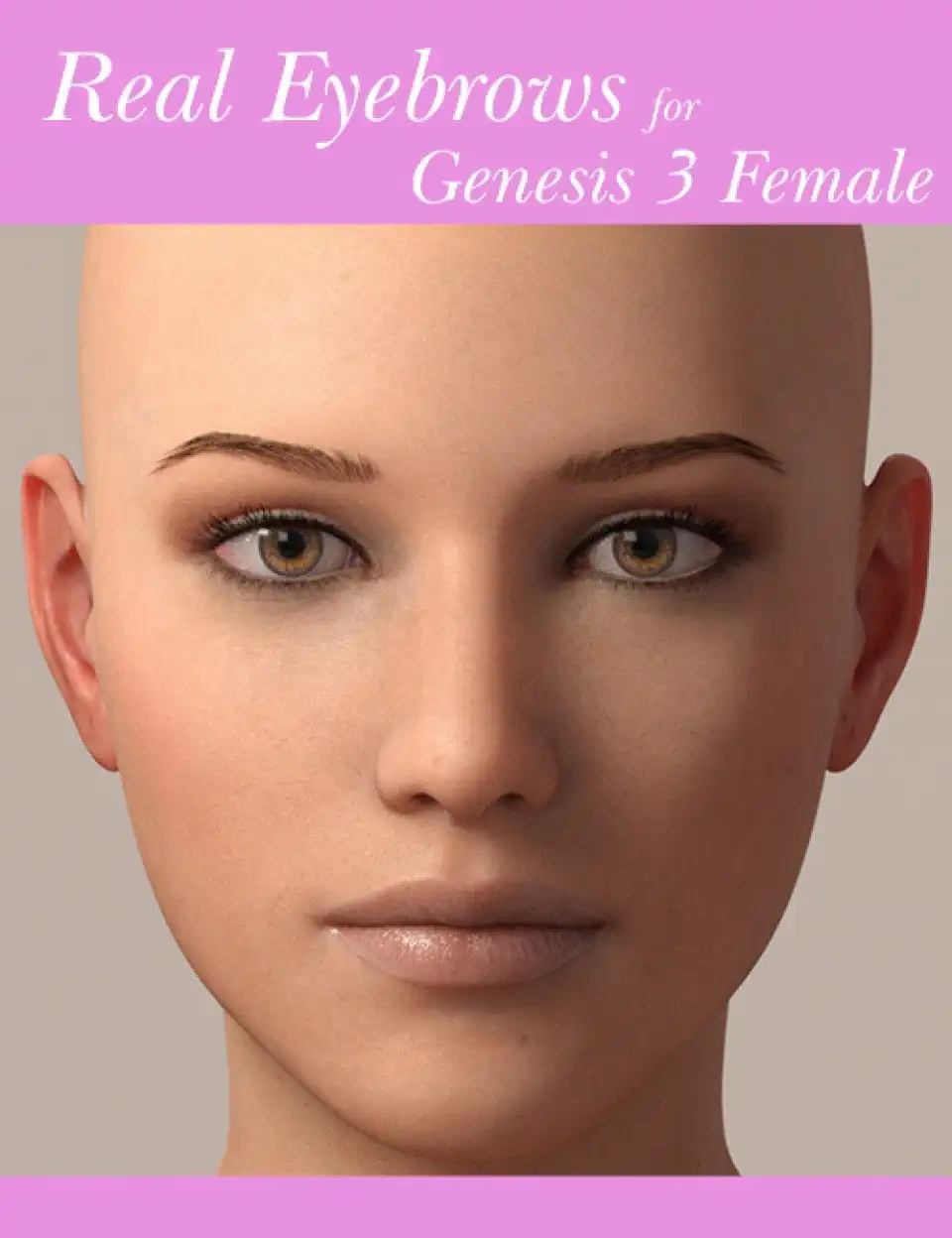 Real Eyebrows for Genesis 3 Female_DAZ3D下载站