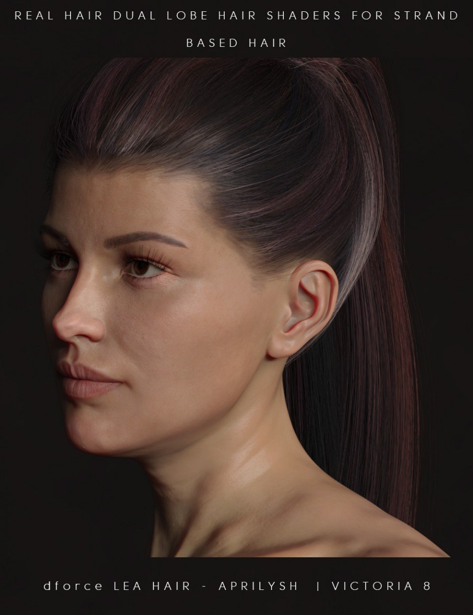 Real Hair Shaders for dForce and Strand-Based Hairs_DAZ3D下载站