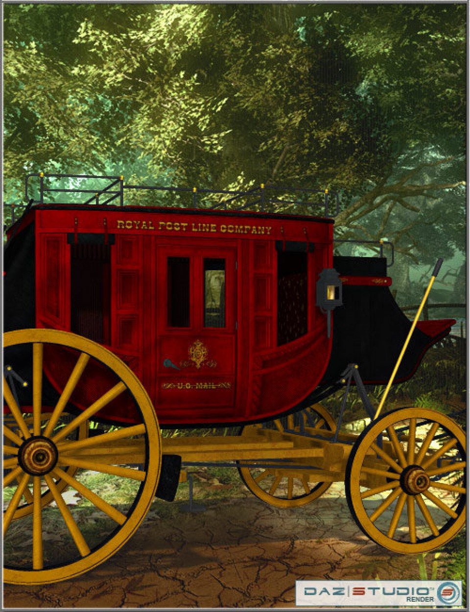 Royal Post Line for the RHS Stagecoach_DAZ3D下载站