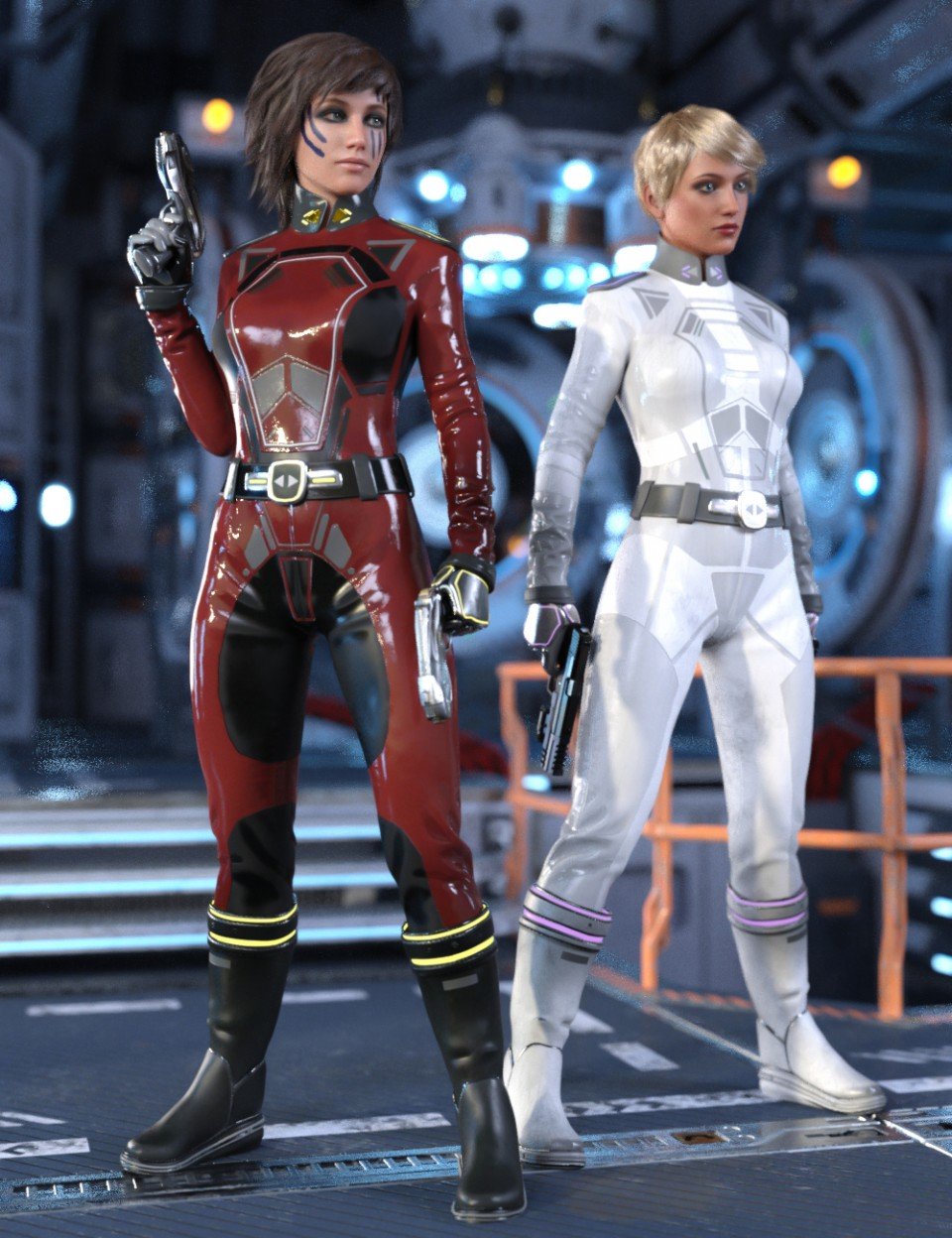 Sci-Fi Commander Outfit for Genesis 8 Female(s)_DAZ3DDL