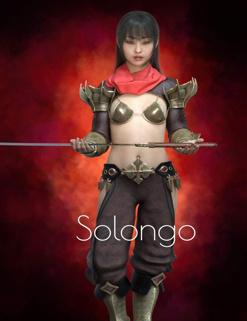Solongo – A Beautiful Mongolian Female_DAZ3D下载站