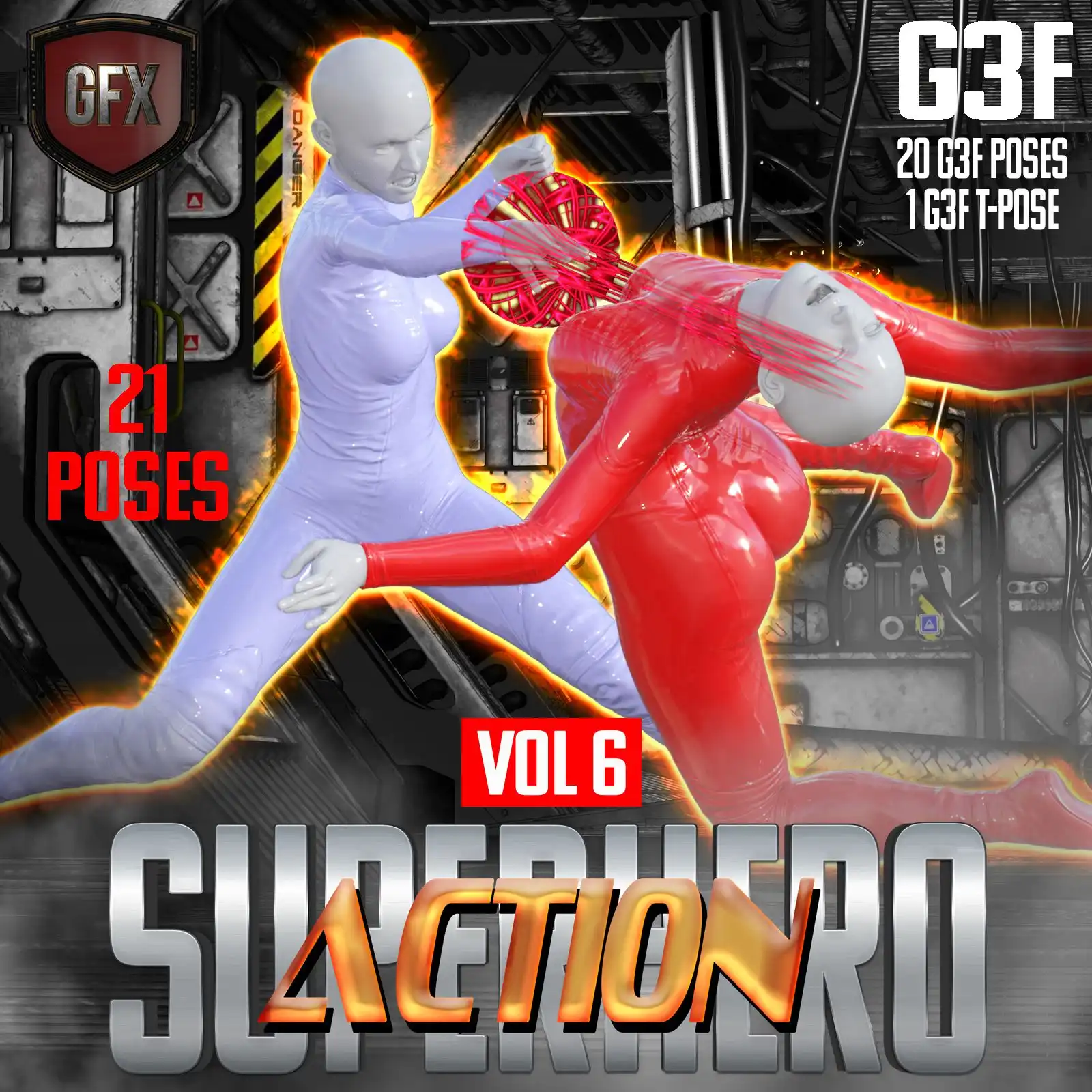 SuperHero Action for G3F Volume 6_DAZ3DDL