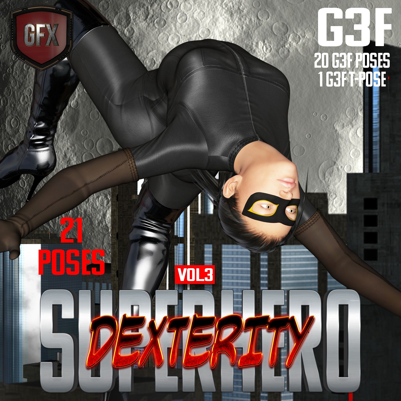 SuperHero Dexterity for G3F Volume 3_DAZ3D下载站