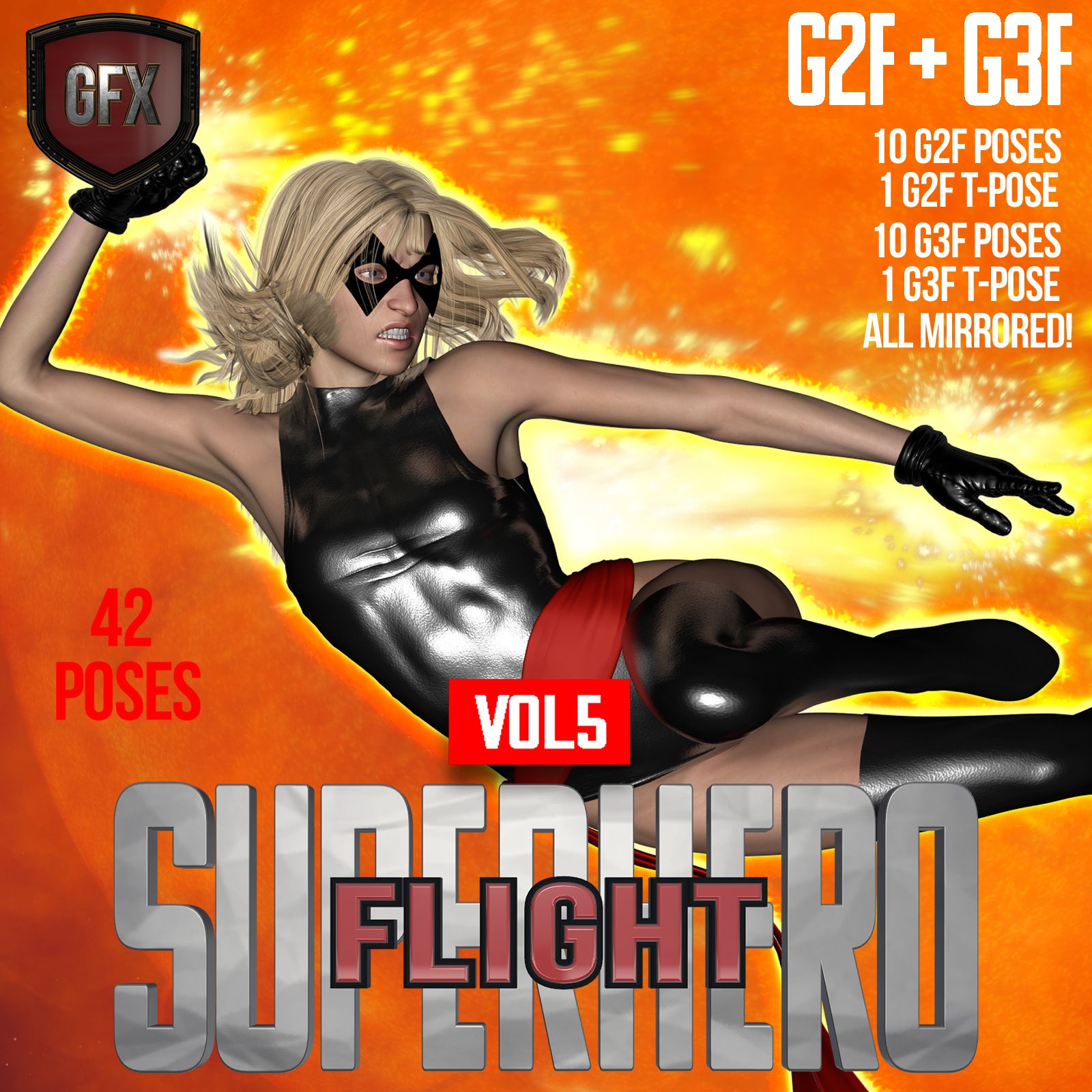 SuperHero Flight for G2F and G3F Volume 5_DAZ3DDL
