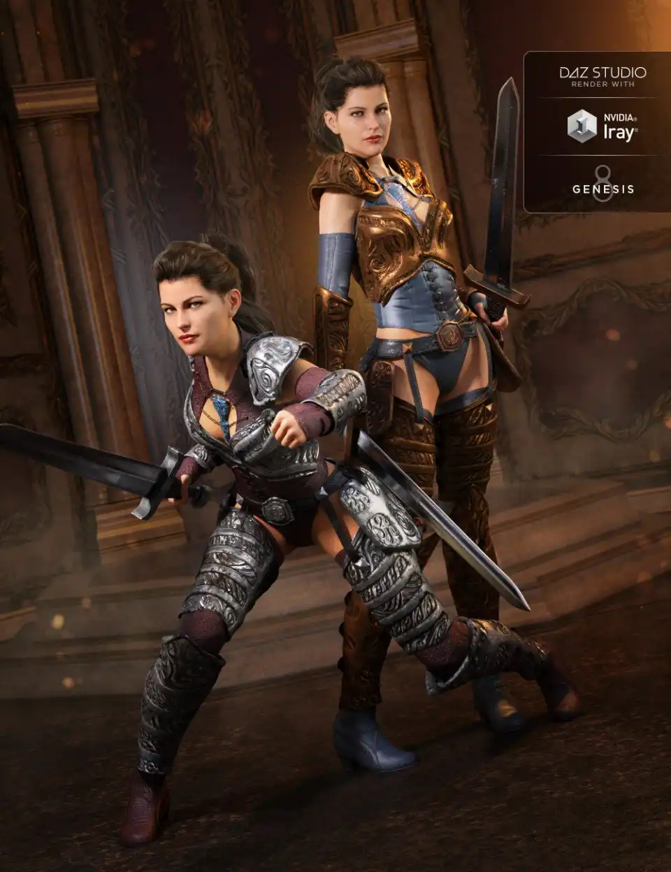 Throne Defender Armor Textures_DAZ3DDL