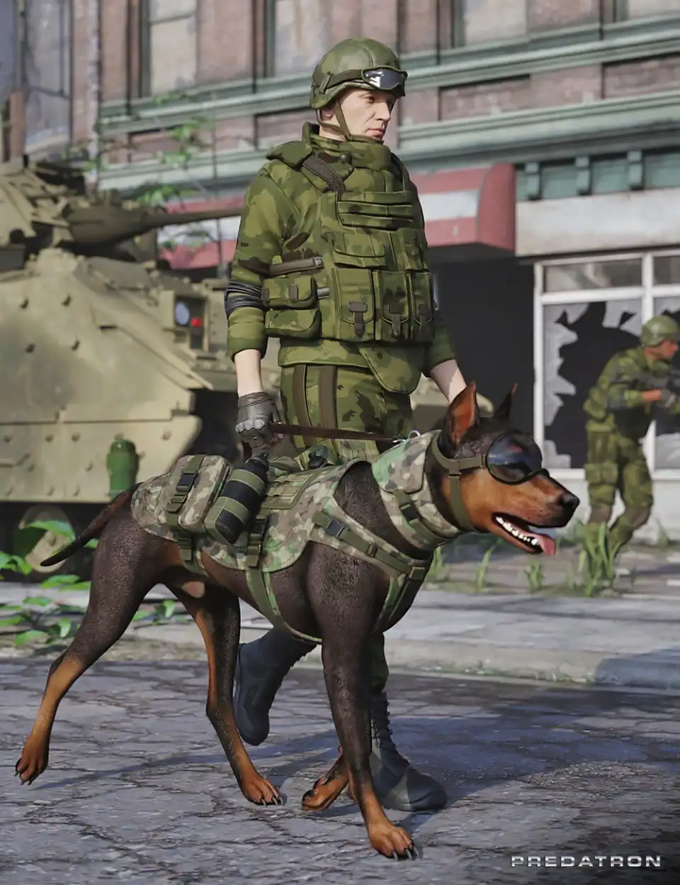 Utility Dog Vests for Daz Dog 8_DAZ3DDL
