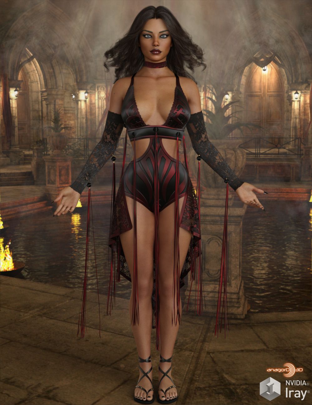 VERSUS – Whispers dForce outfit for G8F_DAZ3DDL