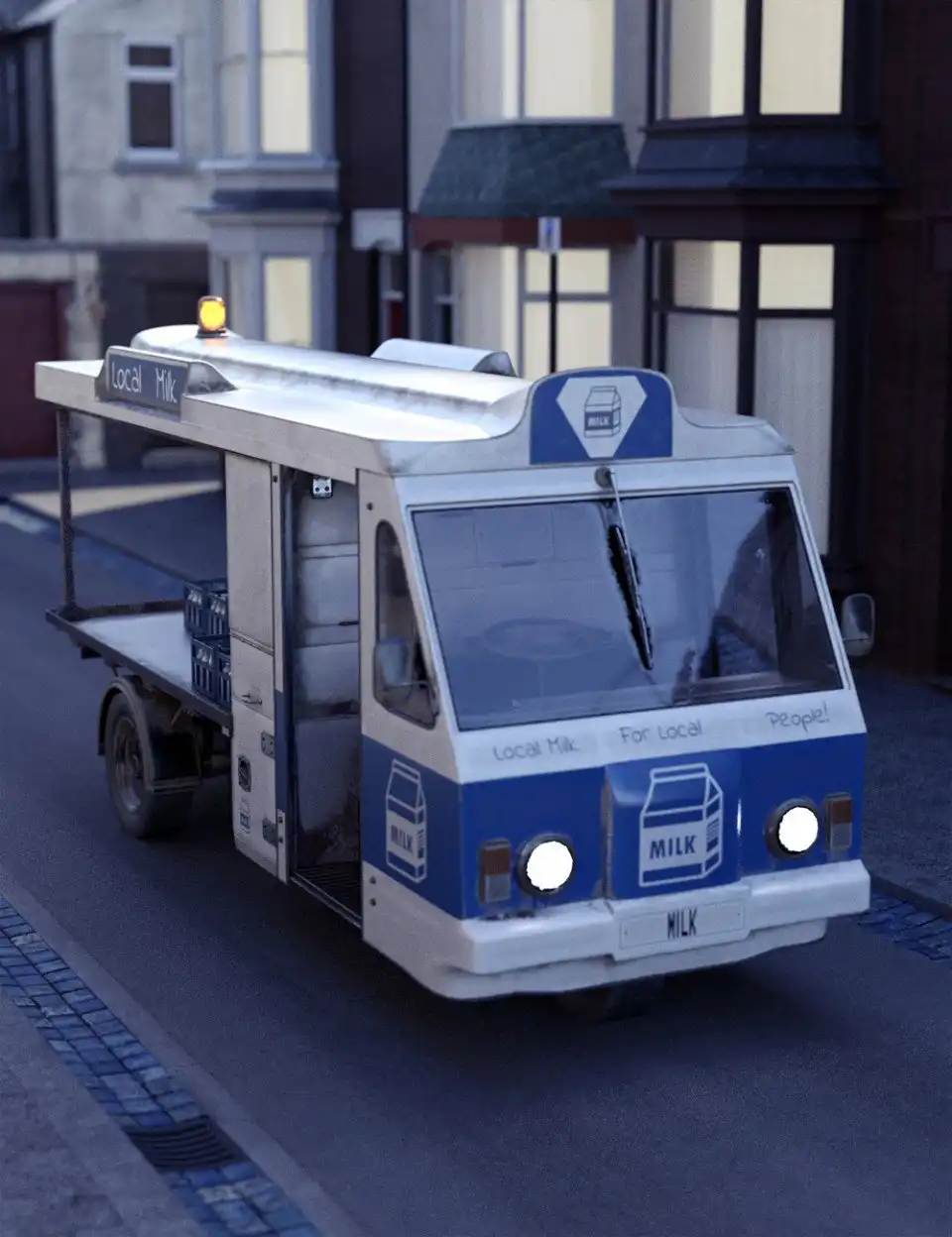 Vintage Milk Float_DAZ3DDL