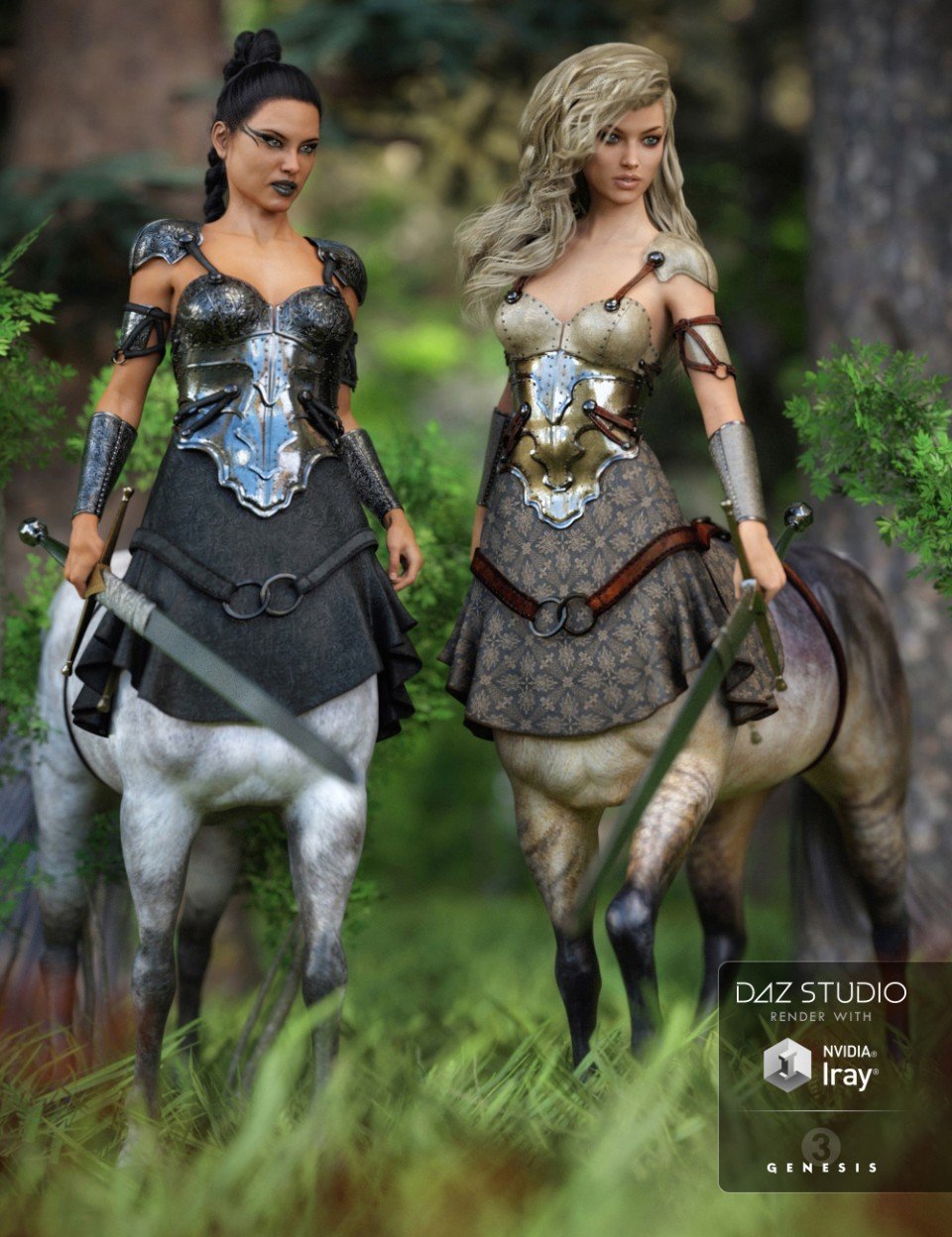 Warrior Queen Outfit Textures_DAZ3D下载站