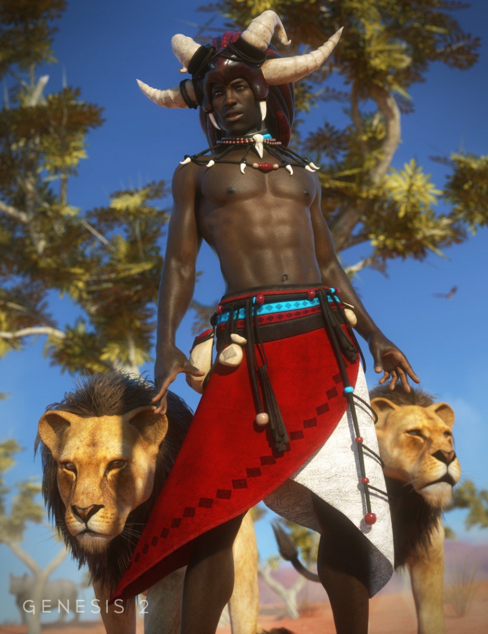 Witch Doctor for Genesis 2 Male(s) + Textures_DAZ3DDL