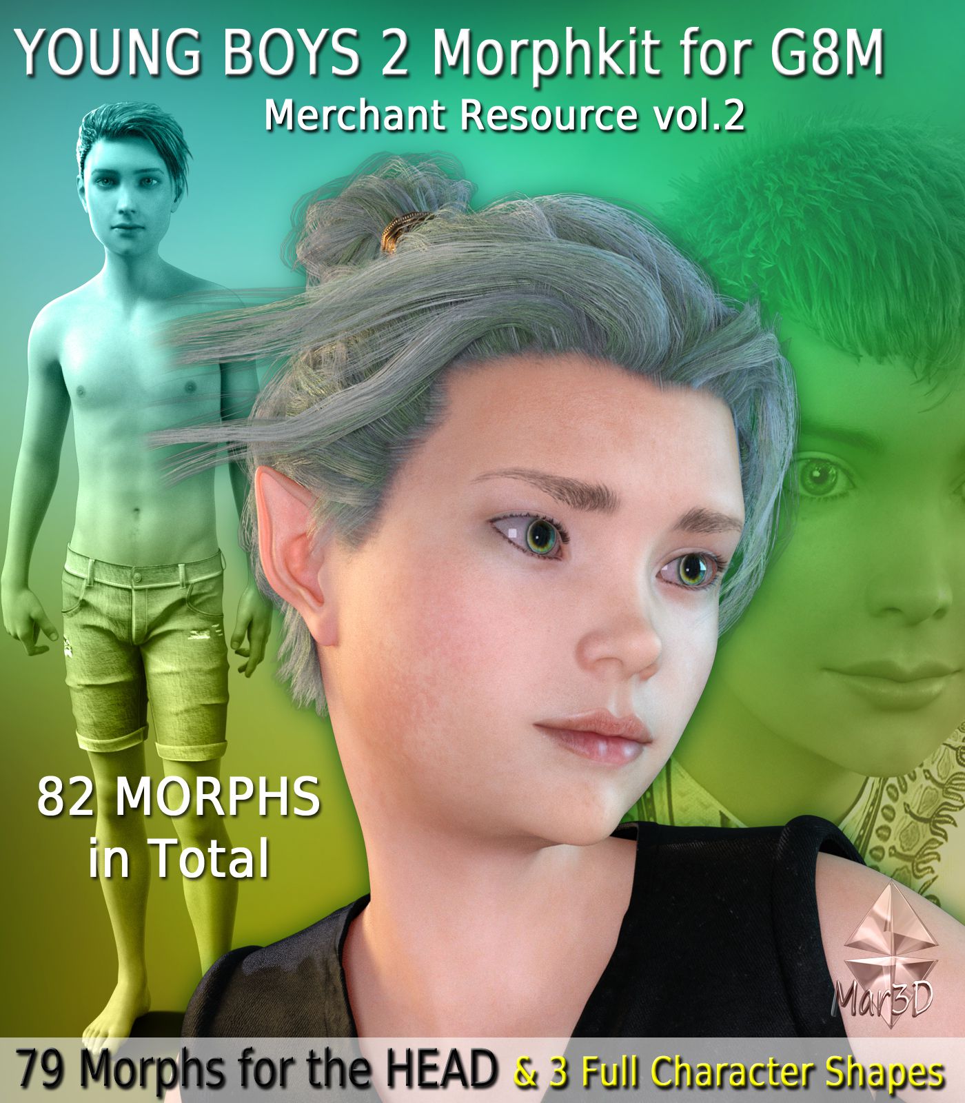Young Boys 2 Morphkit for G8M – Merchant Resource 2_DAZ3D下载站