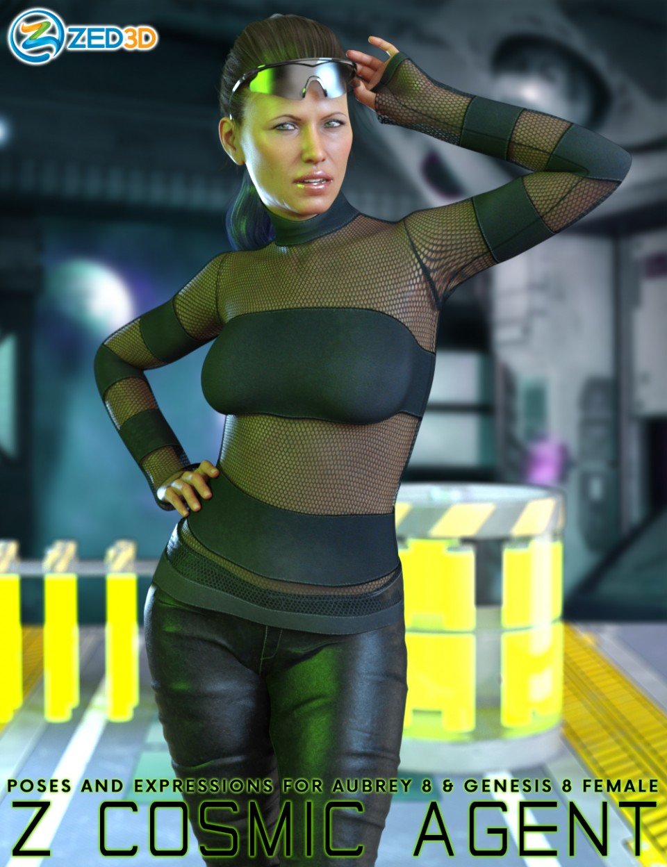 Z Cosmic Agent Poses and Expressions for Aubrey 8_DAZ3DDL