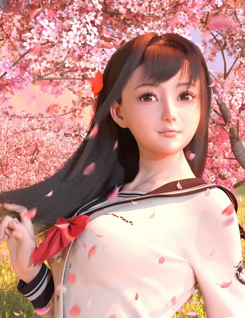 dForce Difa Hair for Genesis 8 Female(s)_DAZ3D下载站