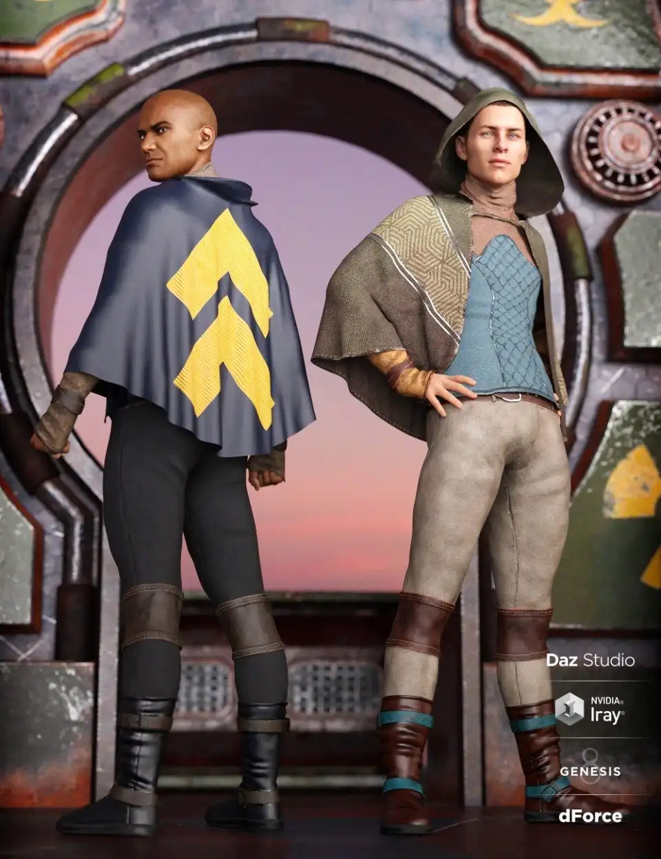 dForce Sky Rebel Outfit Textures_DAZ3DDL