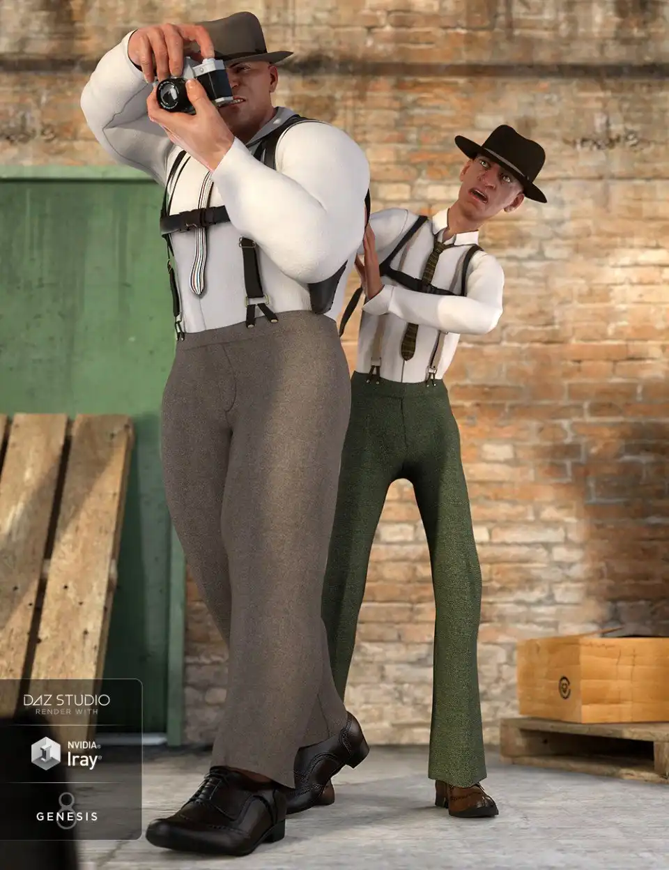 dForce Sleuth Detective Outfit Textures_DAZ3DDL