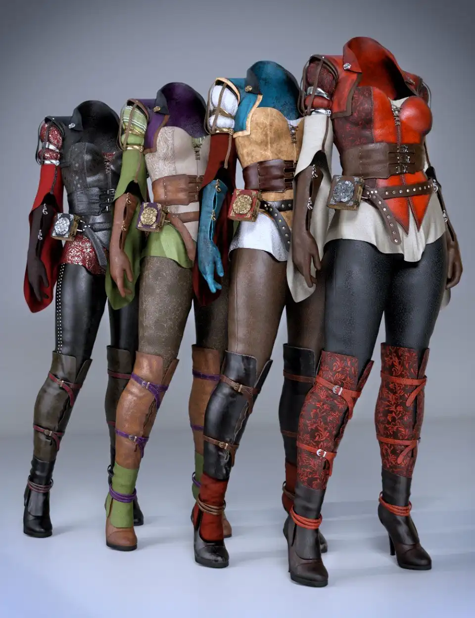 dForce Sparrows Mage Outfit Textures_DAZ3D下载站