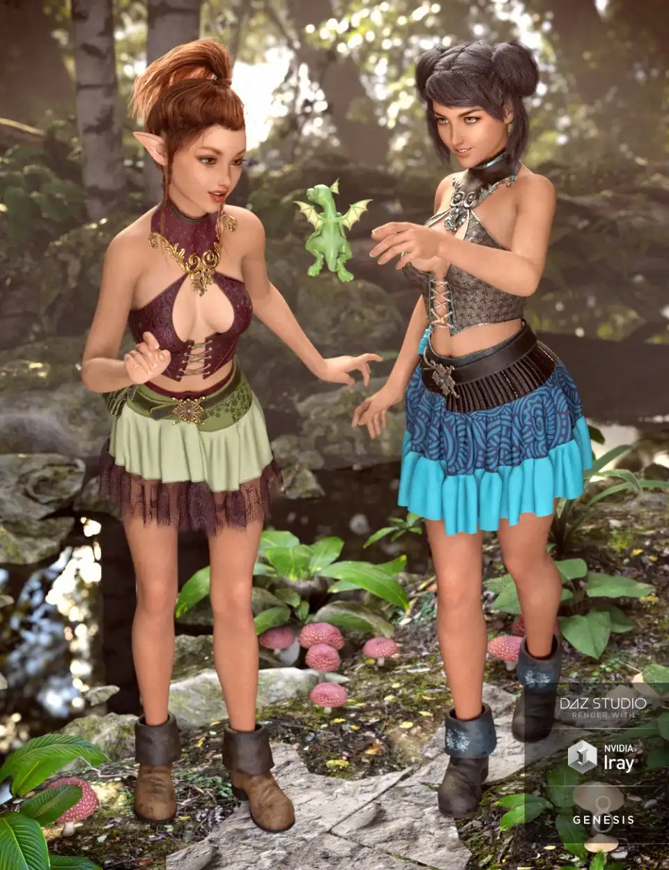 dForce Spellbound Outfit Textures_DAZ3D下载站