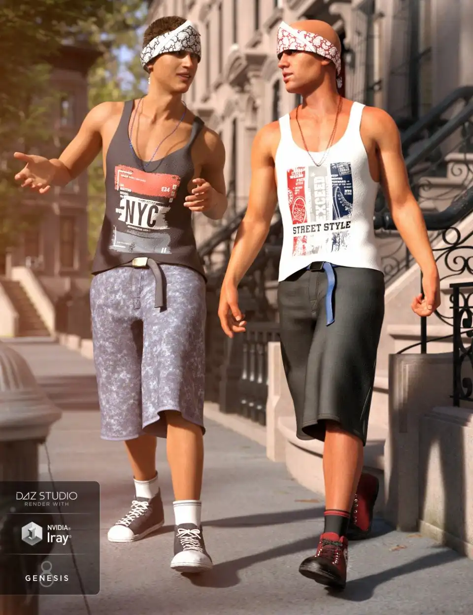 dForce Street Smarts Outfit Textures_DAZ3DDL
