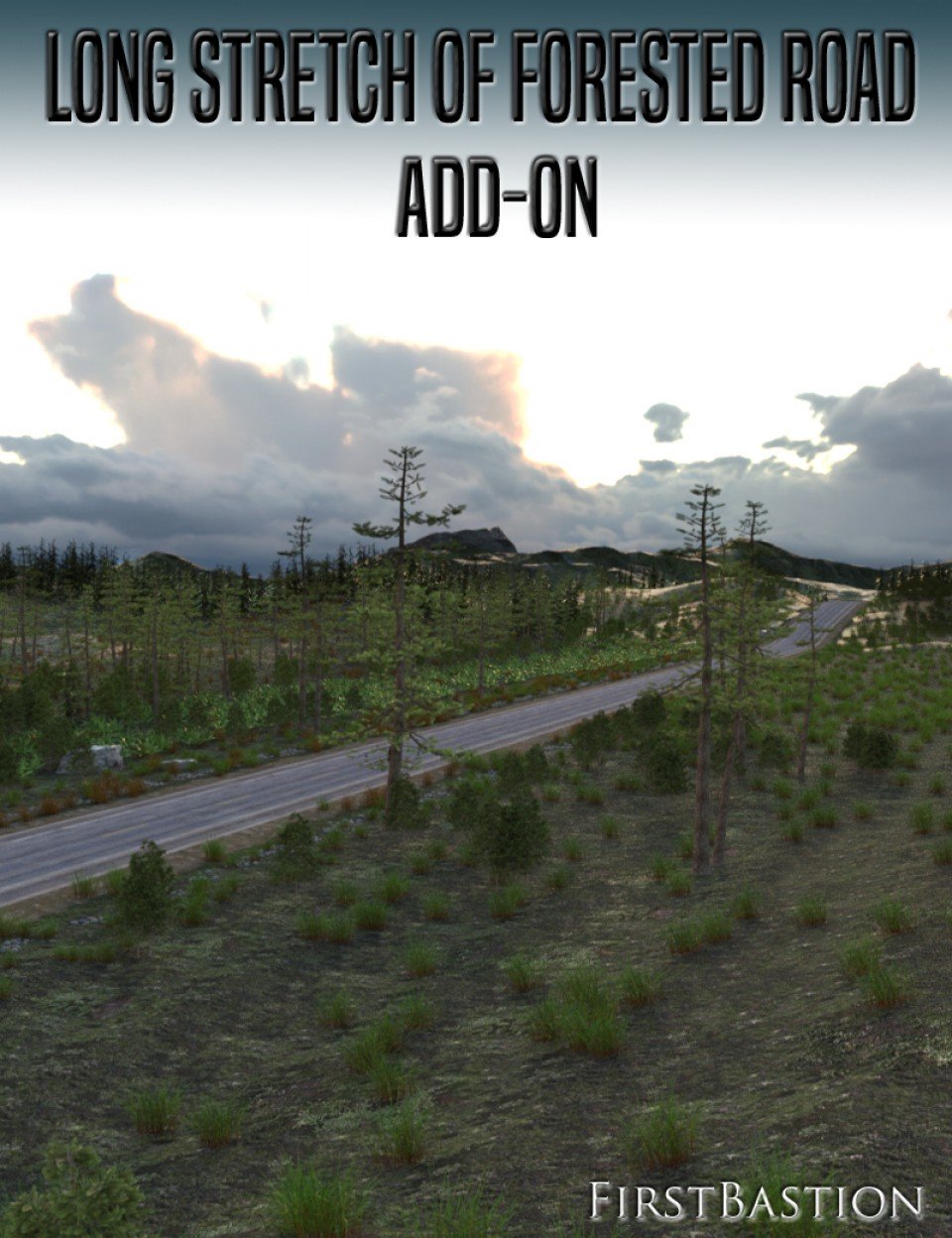 1stB-Long Stretch of Forested Road Add-On_DAZ3DDL