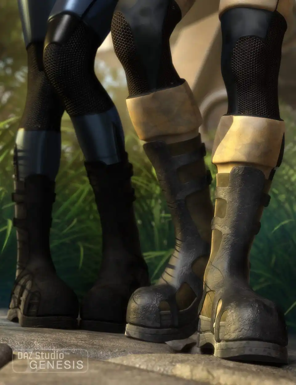 Action Kicker Boots_DAZ3DDL