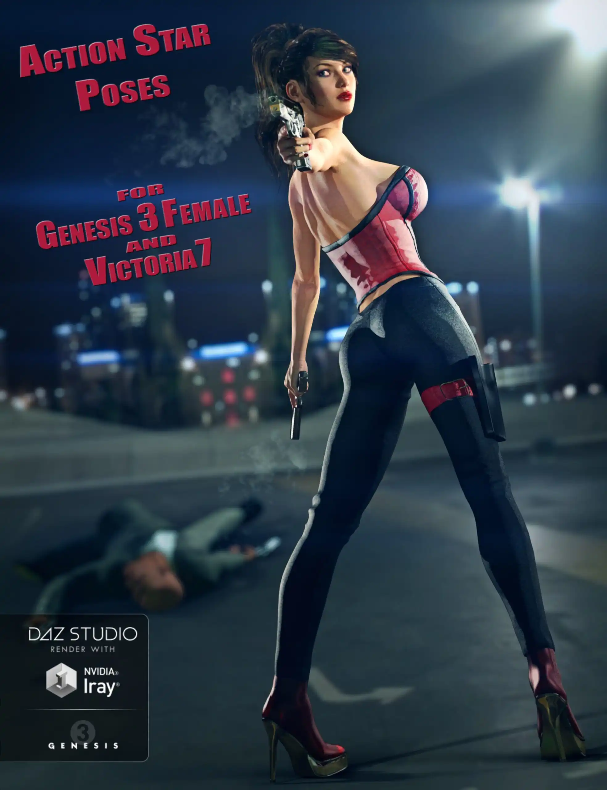Action Star Poses_DAZ3DDL