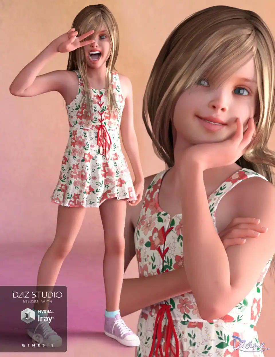 Adorbs Poses for Skyler and Genesis 3 Female(s)_DAZ3D下载站