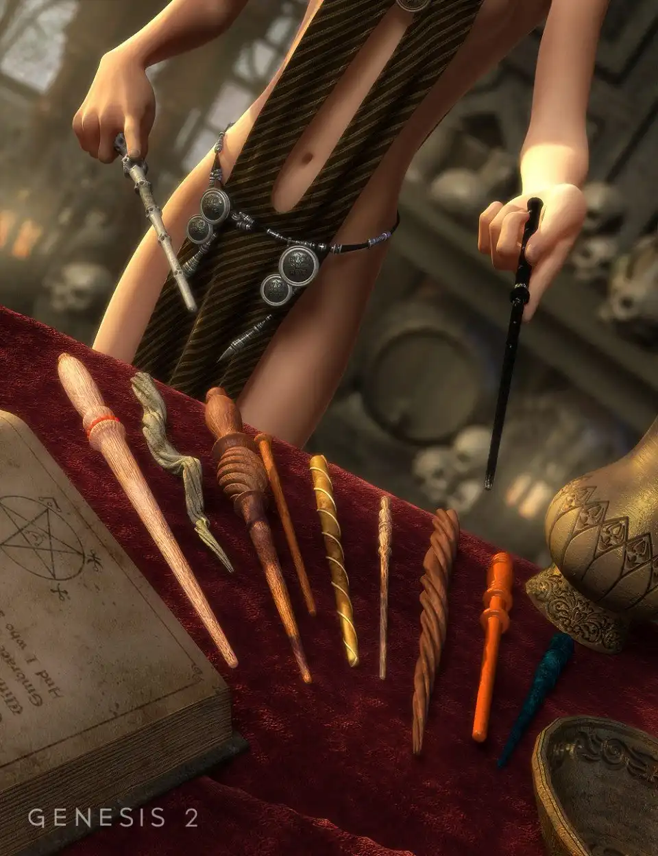 Arcane Wands_DAZ3DDL