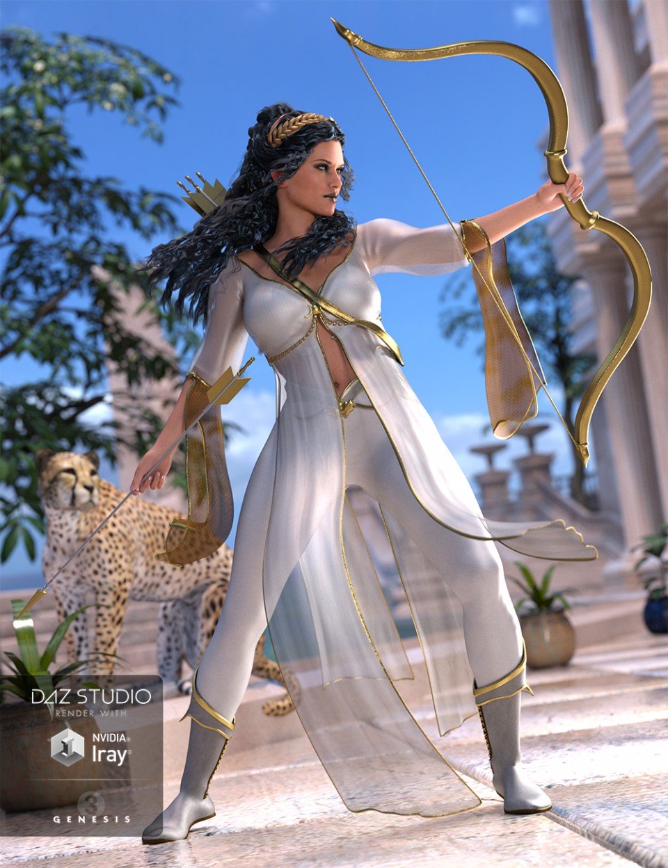 Artemis Moon for Genesis 3 Female(s) + Textures_DAZ3D下载站