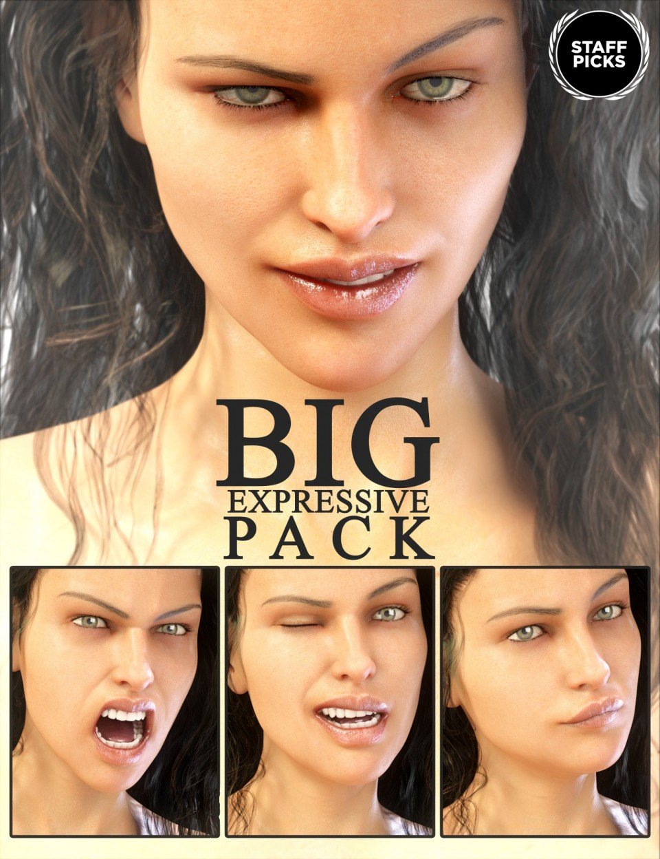 Big Expressive Pack for Genesis 8 Female_DAZ3D下载站