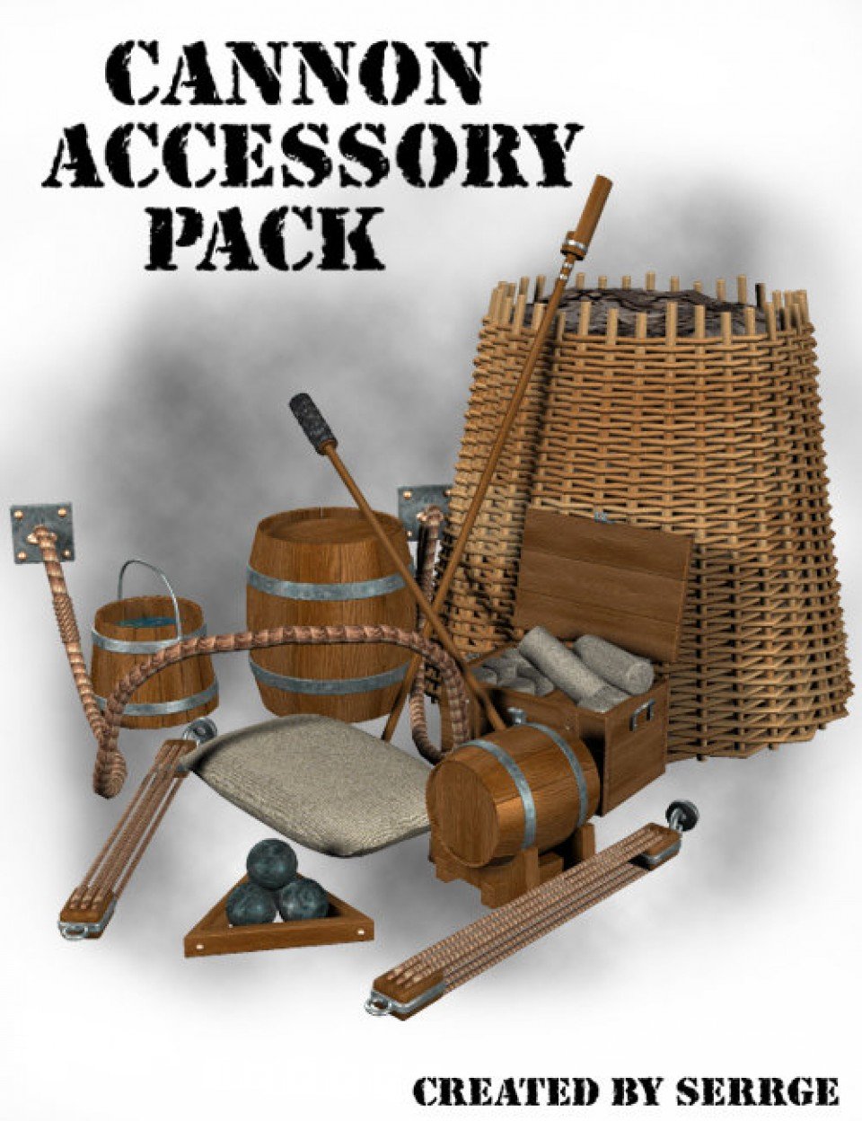 Cannon Accessory Pack_DAZ3D下载站