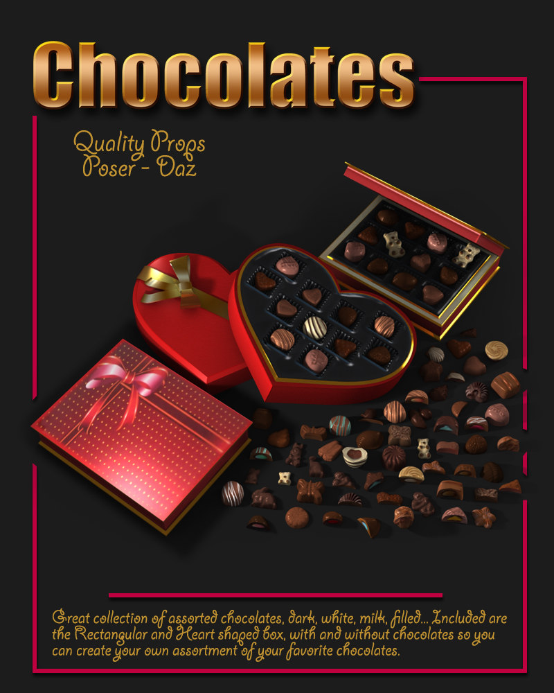 Exnem Chocolates – Props_DAZ3D下载站