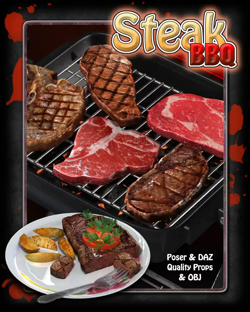 Exnem Steak BBQ – Props_DAZ3D下载站