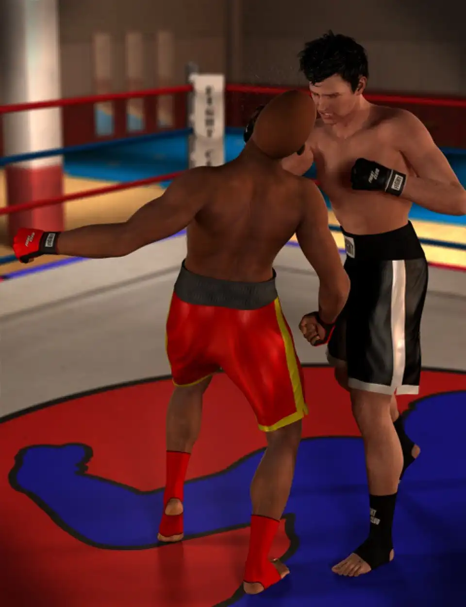 FM Fight Club Poses and Impact_DAZ3D下载站