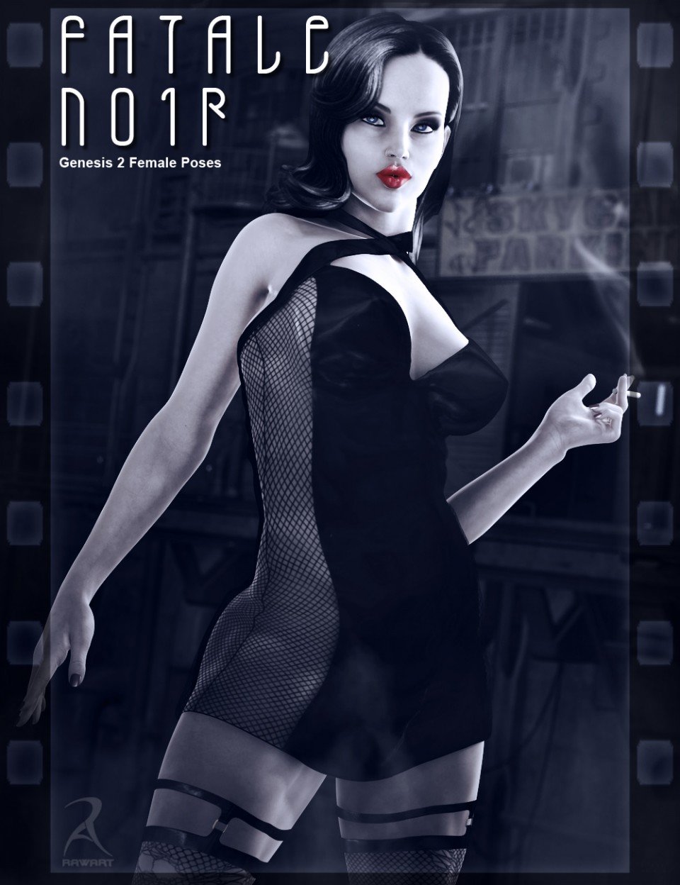 Fatale Noir – Poses for Genesis 2 Female(s)_DAZ3D下载站