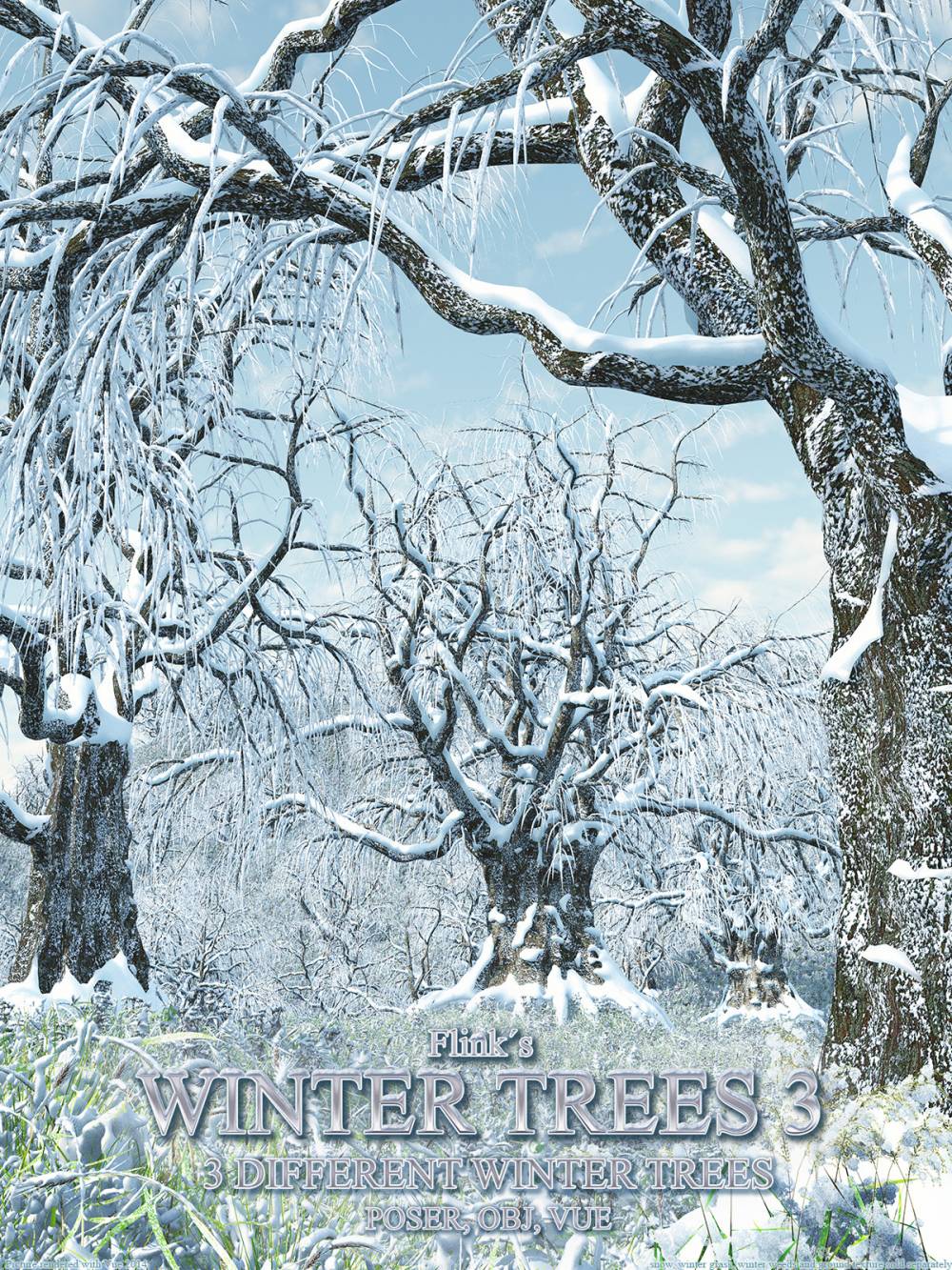 Flinks Winter Trees 3_DAZ3D下载站