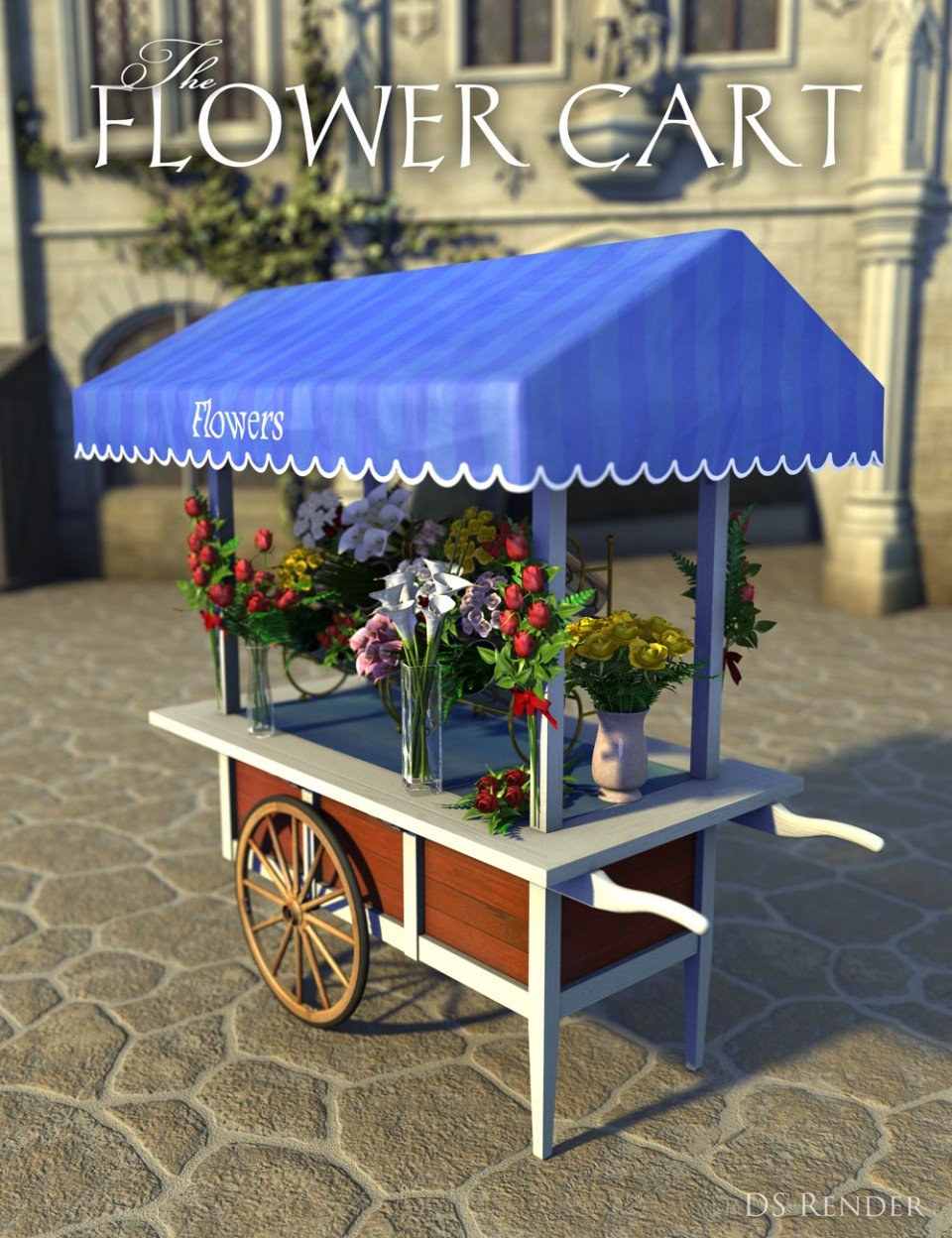 Flower Cart_DAZ3D下载站