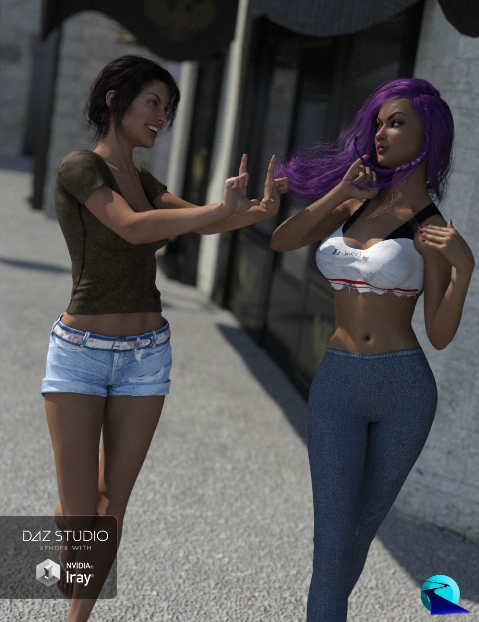 Give You a Hand: Hand Poses for Genesis 3 and 8 Female_DAZ3DDL
