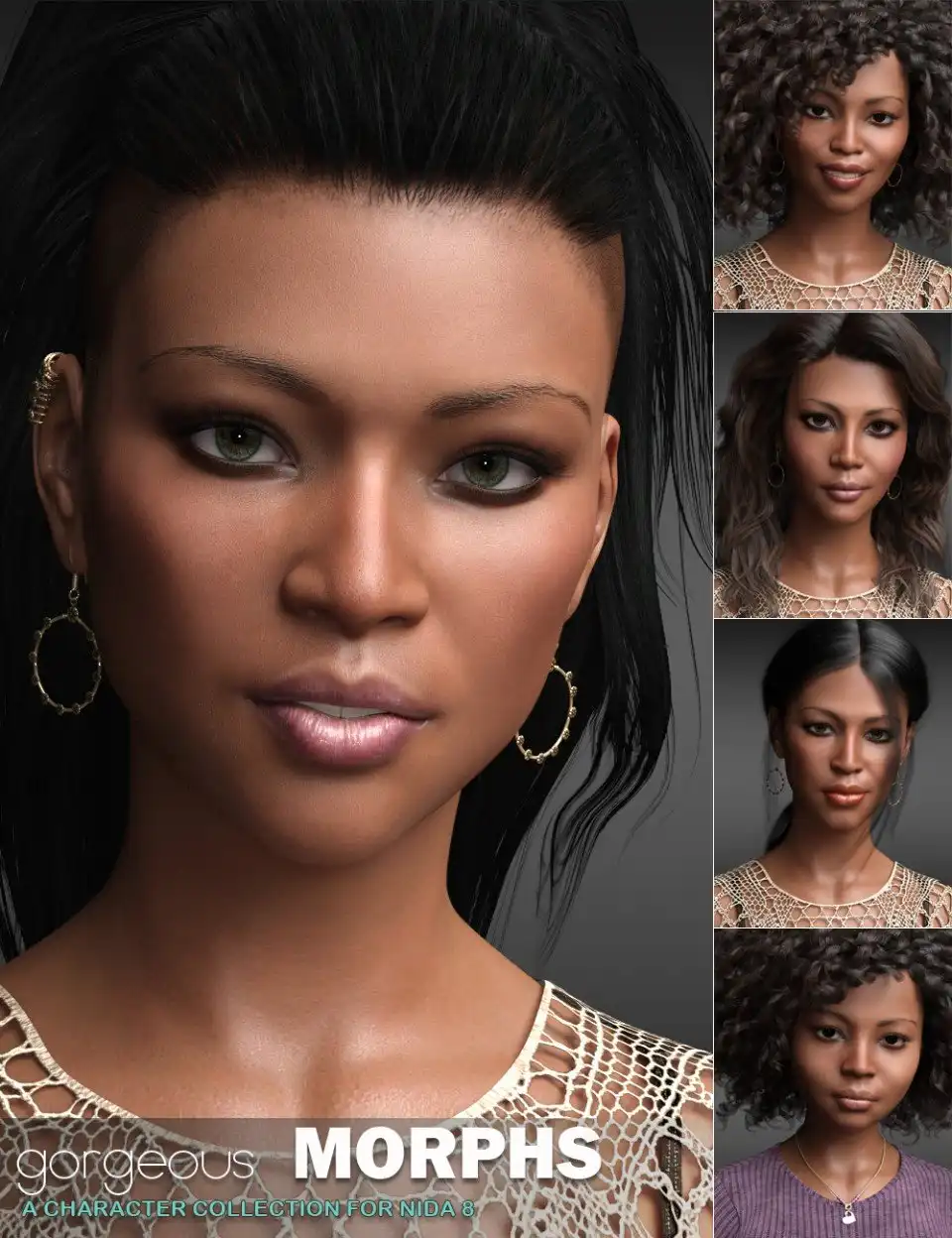 Gorgeous Morphs for Nida 8_DAZ3DDL
