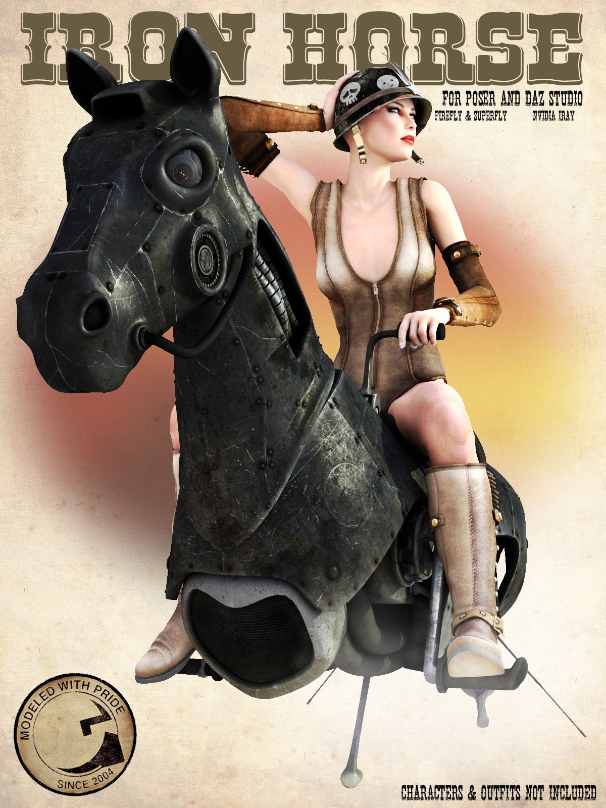 Iron Horse for Poser and DS_DAZ3D下载站