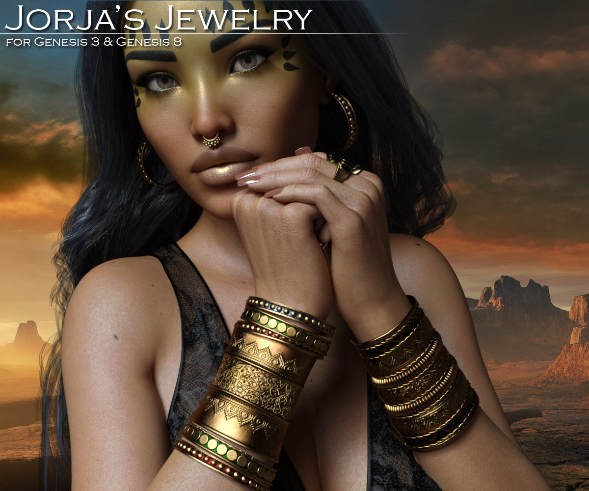Jorja’s Jewelry for the G3 and G8 Females_DAZ3D下载站