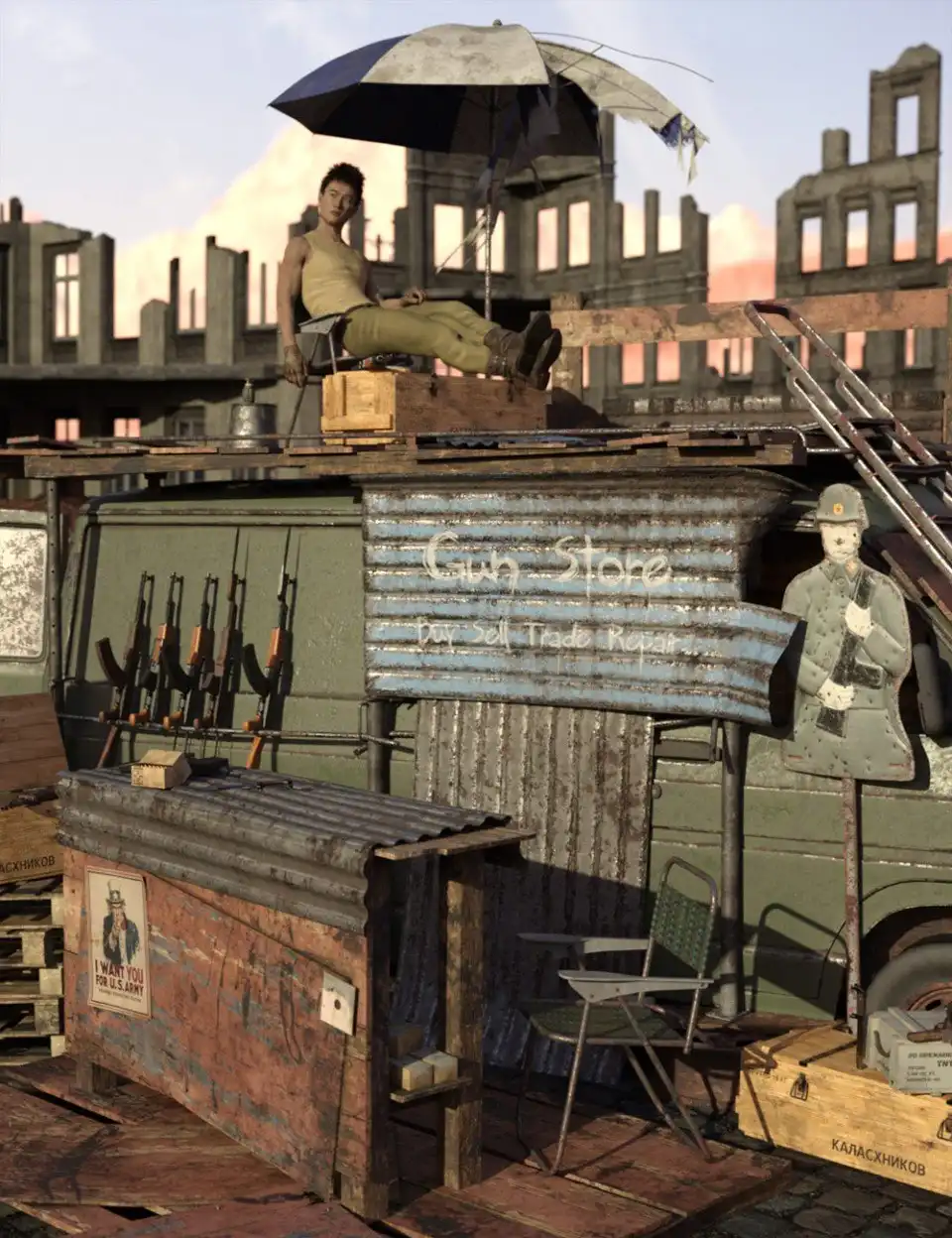 Junktown Gun Store_DAZ3DDL