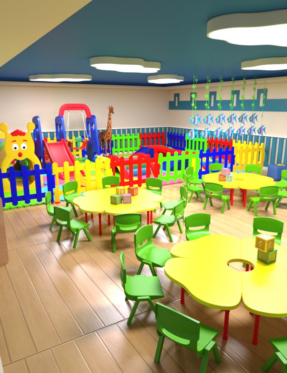 Kindergarten Classroom_DAZ3D下载站